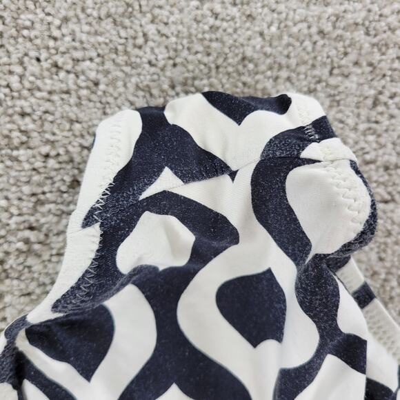 Trina Turk Balboa One Piece Womens Multicolor Tie Neck Swim Bandeau - Picture 8 of 12